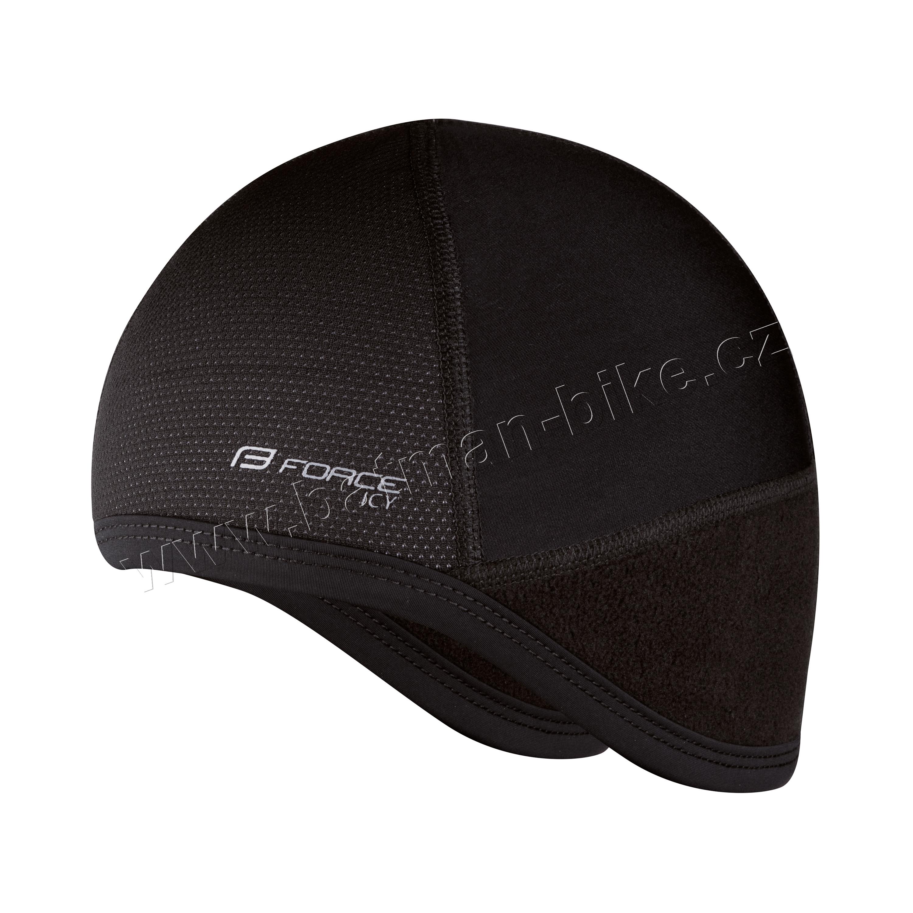 Čepice pod přilbu FORCE ICY zimní, černá