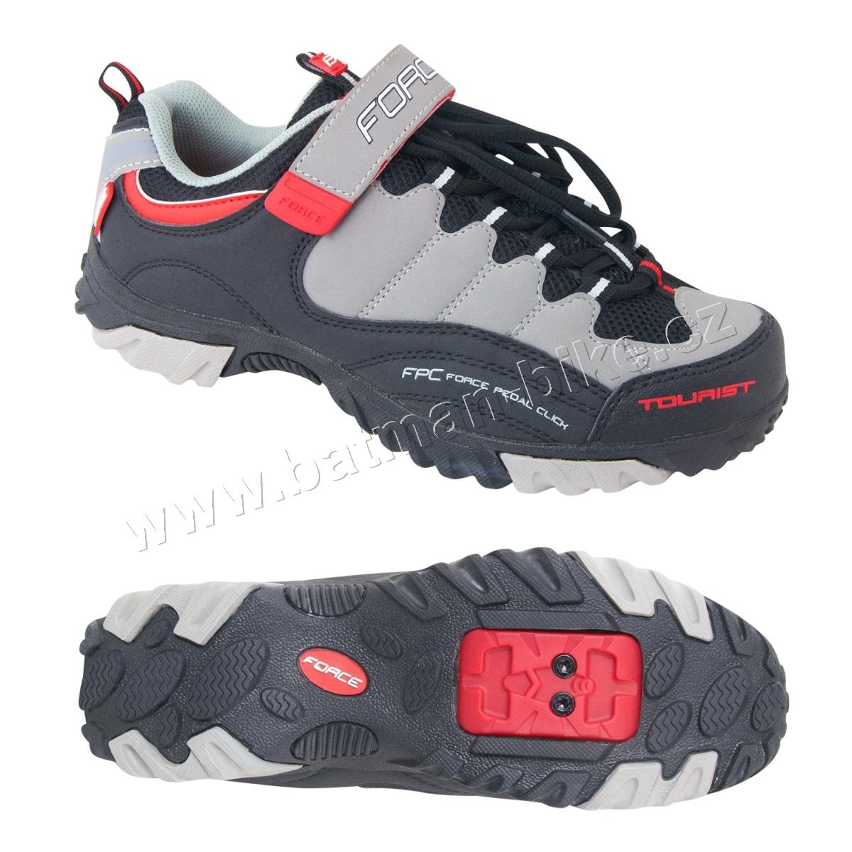 Tretry FORCE TOURIST černo-šedo-červené