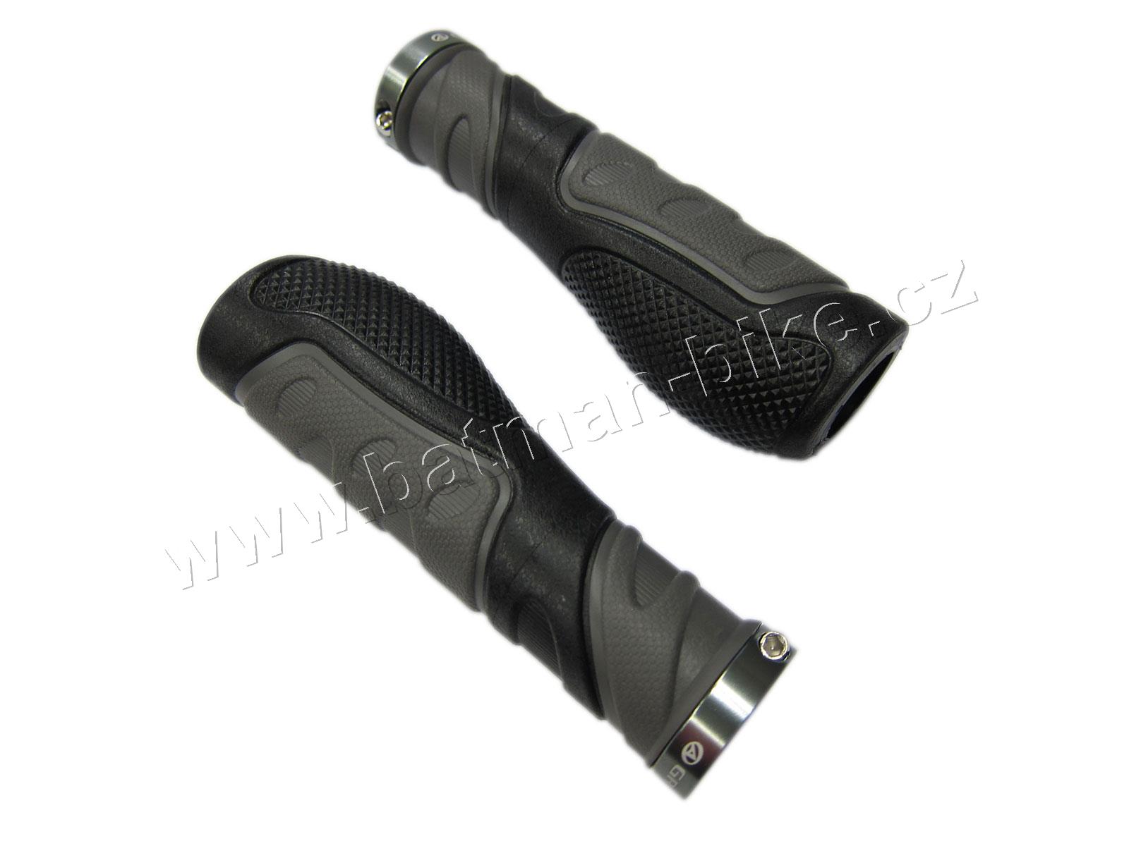 Gripy AGR Ergo R20 GripLock ! l.130mm (šedá/černá)