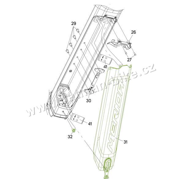 Kryt baterie Merida e140/160 CFA II