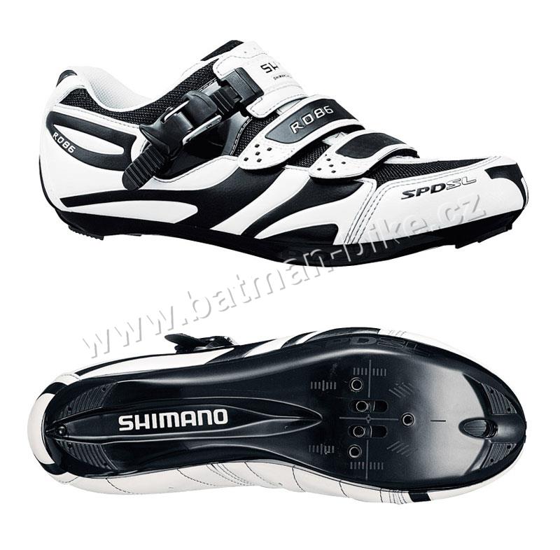 Tretry Shimano R086W bílo/černé 42