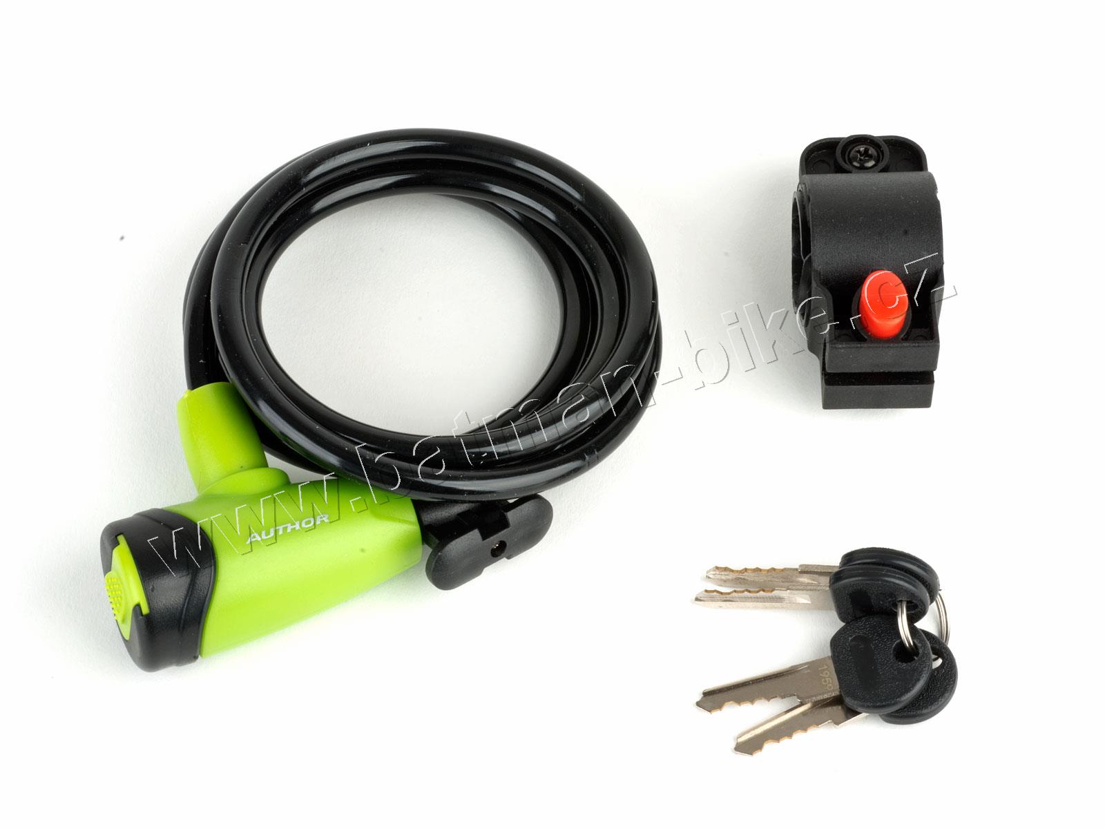 Zámek ASL-41 spir d.8x1500mm (zelená/černá)