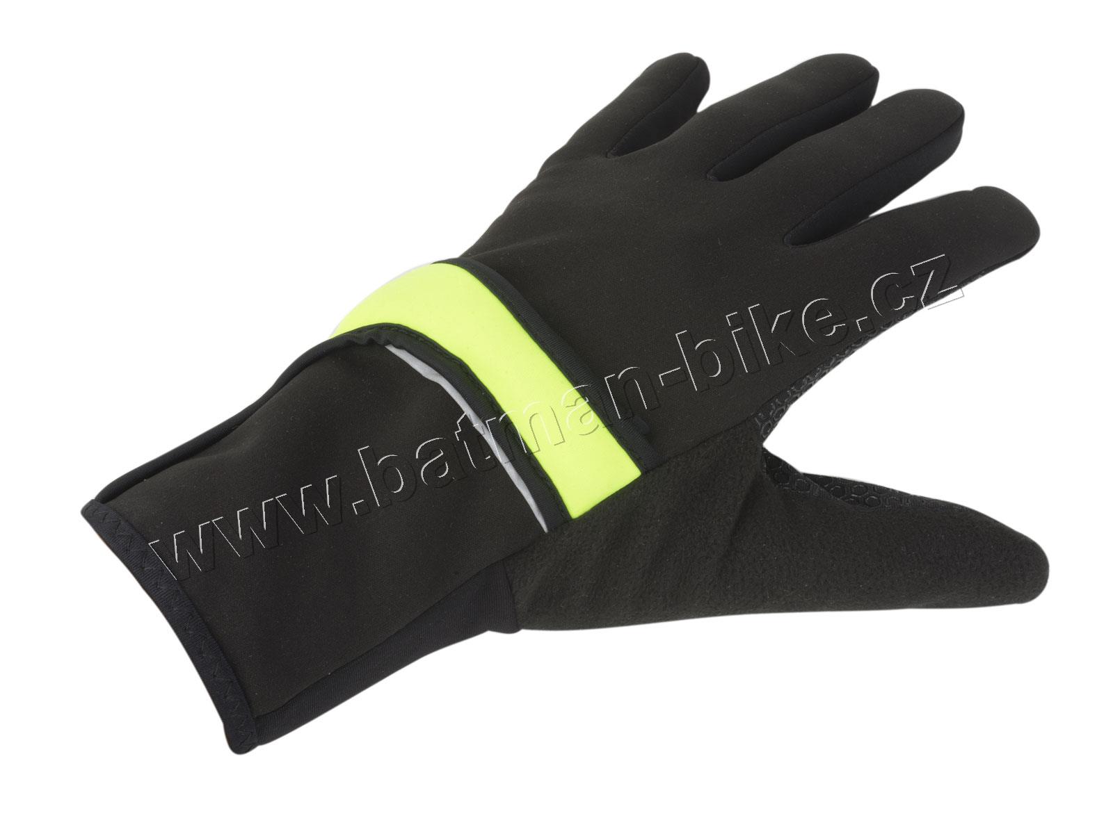 Rukavice Windster Shell X7 černá/žlutá-neonová