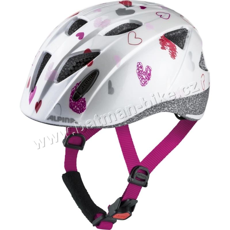Přilba Alpina Ximo white hearts