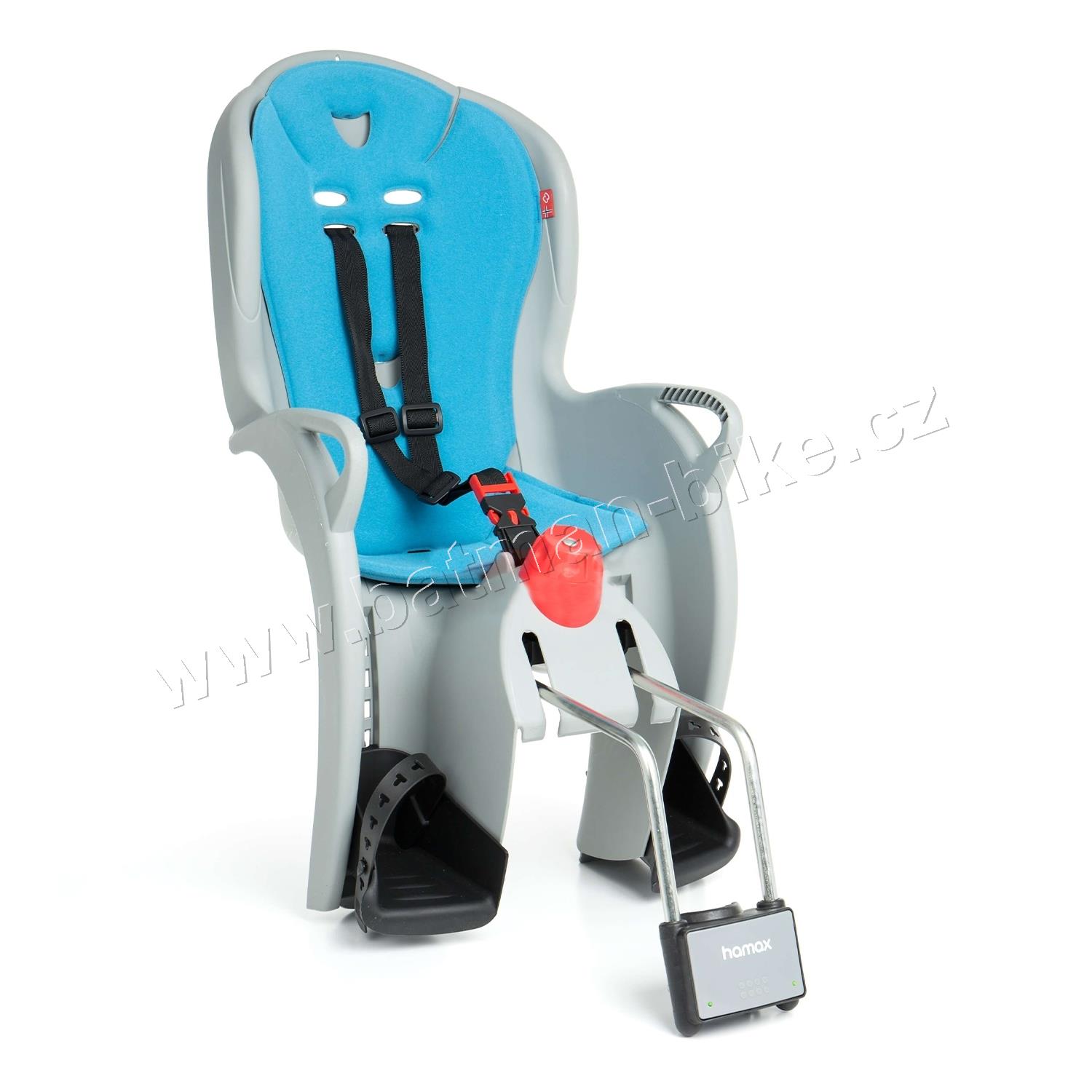 Sedačka HAMAX SLEEPY šedá/modrá