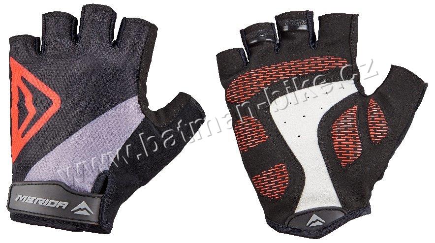 Rukavice Merida  krátké CLASSIC černo/červené