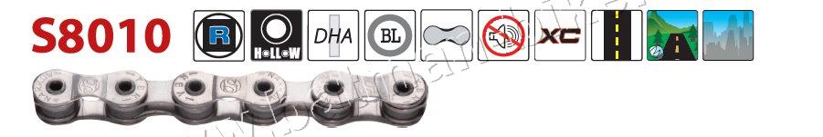 Řetěz S8010CR stříbrný 8x