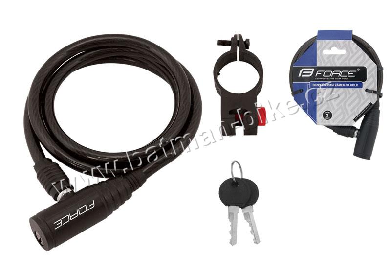 Zámek spirála 1200x8mm