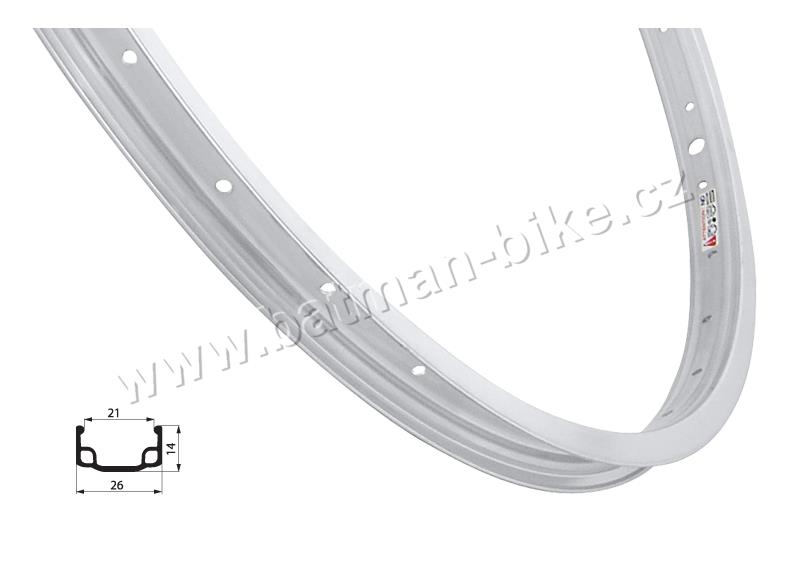 Ráfek REMERX RMX21 540x21 36děr, stříbrný