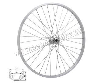 Kolo přední RMX 219, 622x19, stříbrné, náboj FORCE