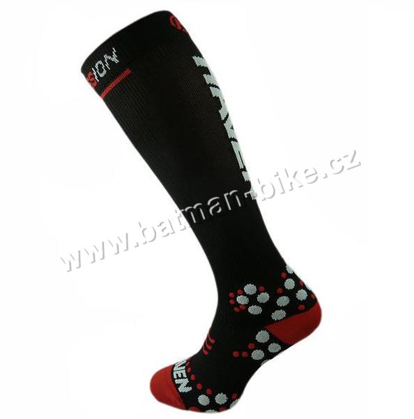 Kompresní podkolenky HAVEN EvoTec Silver white/red* 40-41