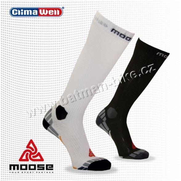 Podkolenky MOOSE DRIVE bílá XXL